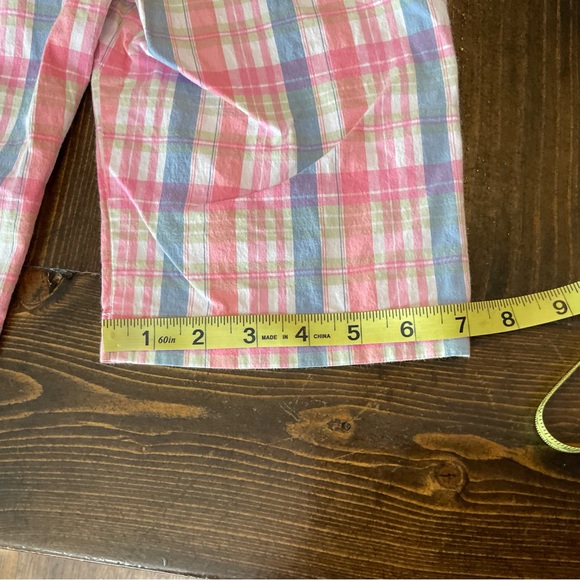 DNA Couture Pink and Blue Plaid Shorts - Picture 7 of 8